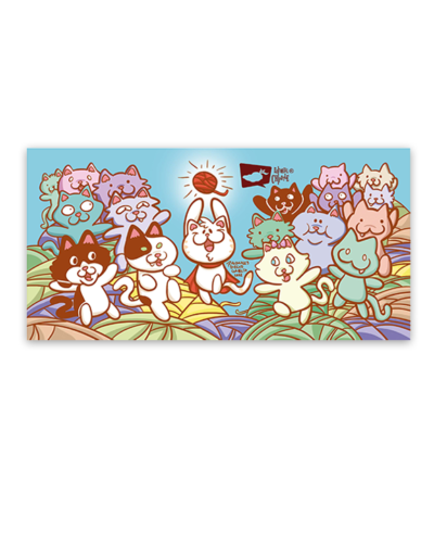 Minipóster de gatos con estambre